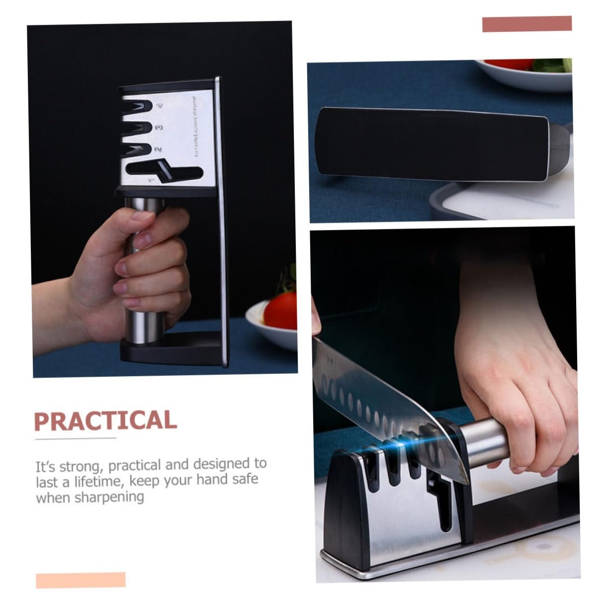 Точилка для ножниц и ножей TOYANDONA ручная эргономичная, фото №2