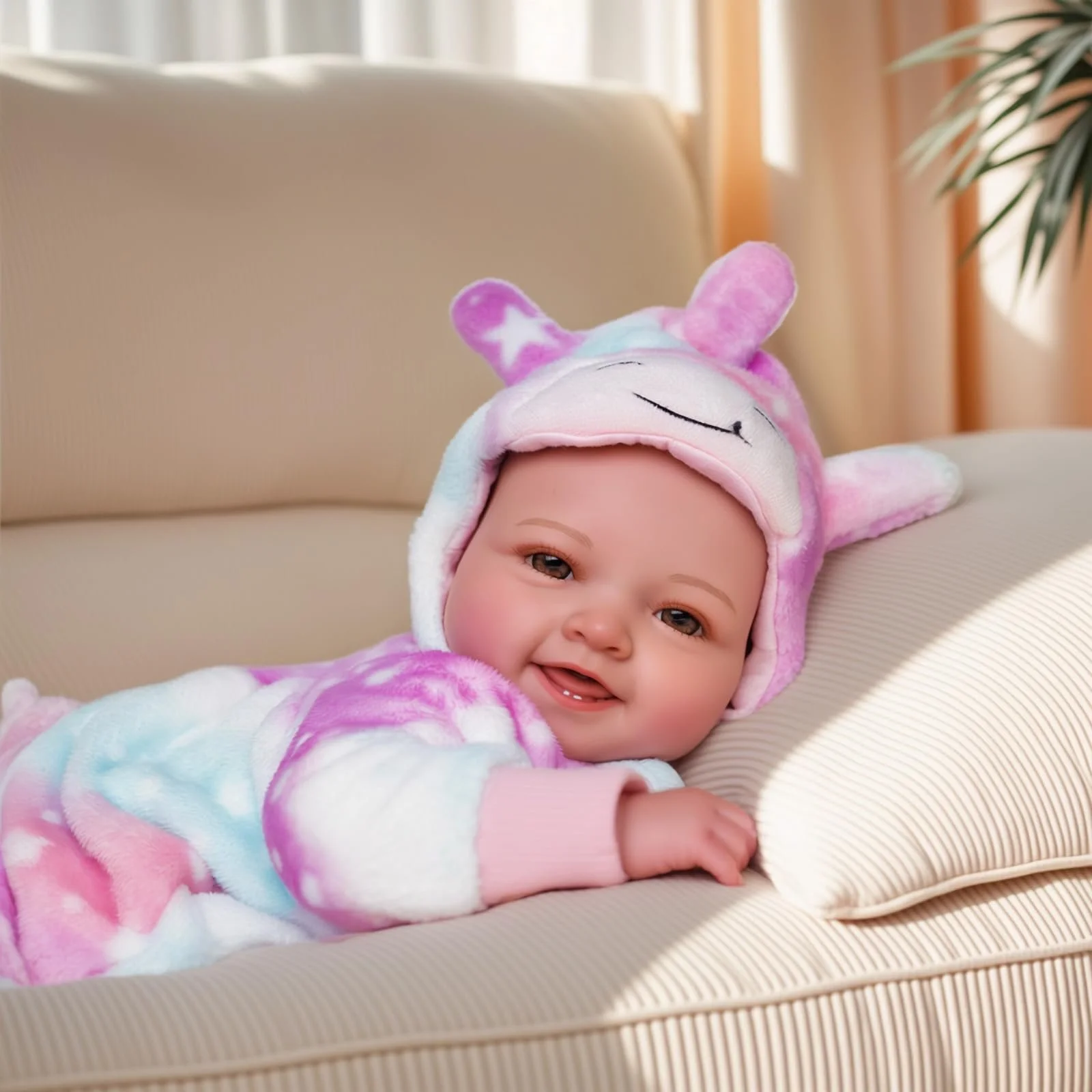 Кукла BABESIDE, 43 см, для девочки с тканевым телом, очаровательным нарядом, пустышкой и бутылочкой в подарок для детей от 2 лет, фото №8 Кукла BABESIDE, 43 см, для девочки с тканевым телом, очаровательным нарядом, пустышкой и бутылочкой в подарок для детей от 2 лет, фото №8