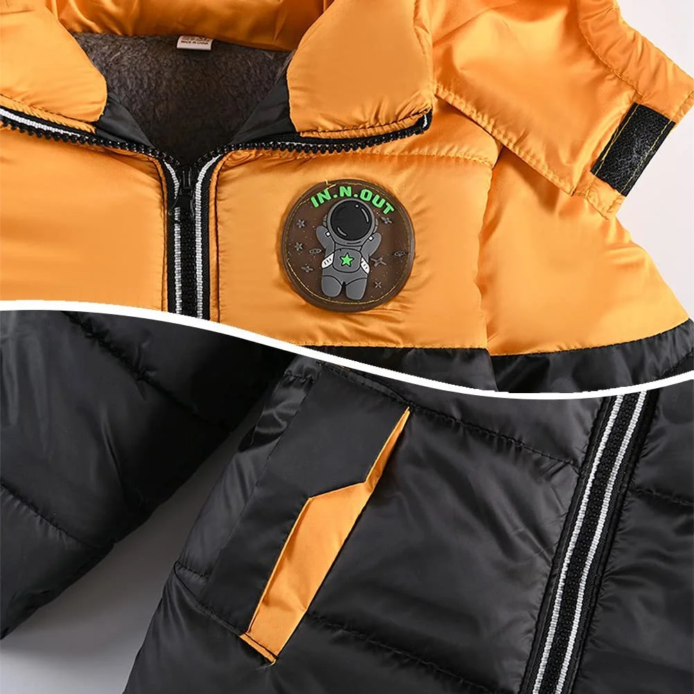 Зимова куртка з капюшоном для хлопчиків SXSHUN, тепла вітрозахисна парка з капюшоном, фото №8 Зимова куртка з капюшоном для хлопчиків SXSHUN, тепла вітрозахисна парка з капюшоном, фото №8