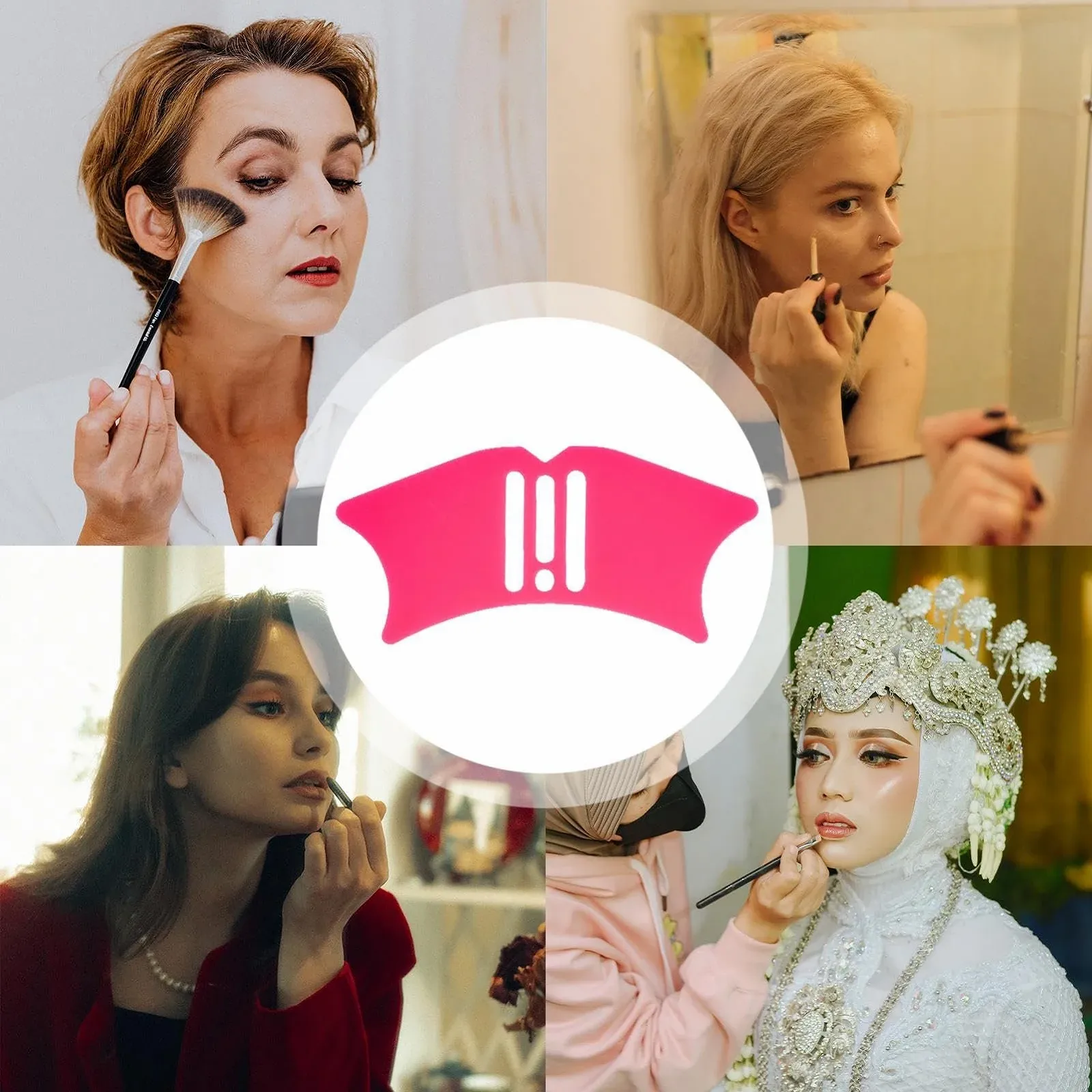 Силіконовий трафарет для носа Багатофункціональний шаблон для формування макіяжу, фото №5 Силіконовий трафарет для носа Багатофункціональний шаблон для формування макіяжу, фото №5