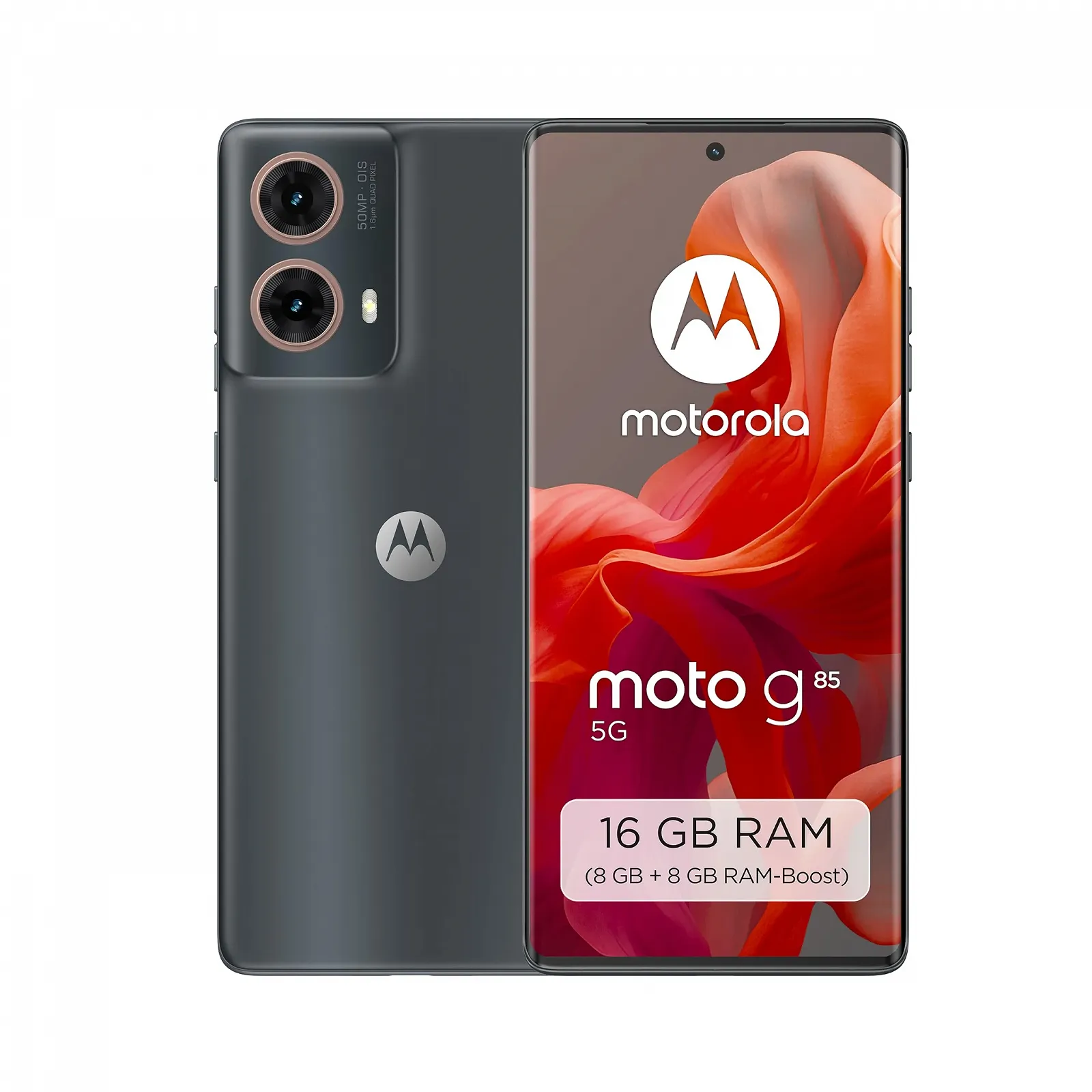 Смартфон Motorola Moto g85 5G 6.67" FHD+ дисплей, 50 MП камера, 8/256 ГБ, 5000 мАч, Android 14, Urban Grey + защитный чехол [Эксклюзивно для Amazon], фото №1