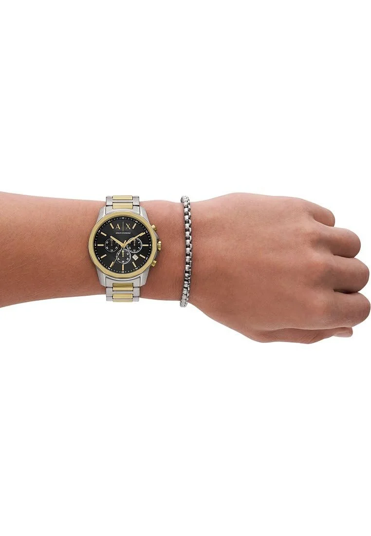 Чоловічий годинник Armani Exchange Silver Tone, кварцовий хронограф, корпус 44 мм, браслет з нержавіючої сталі, фото №6 Чоловічий годинник Armani Exchange Silver Tone, кварцовий хронограф, корпус 44 мм, браслет з нержавіючої сталі, фото №6