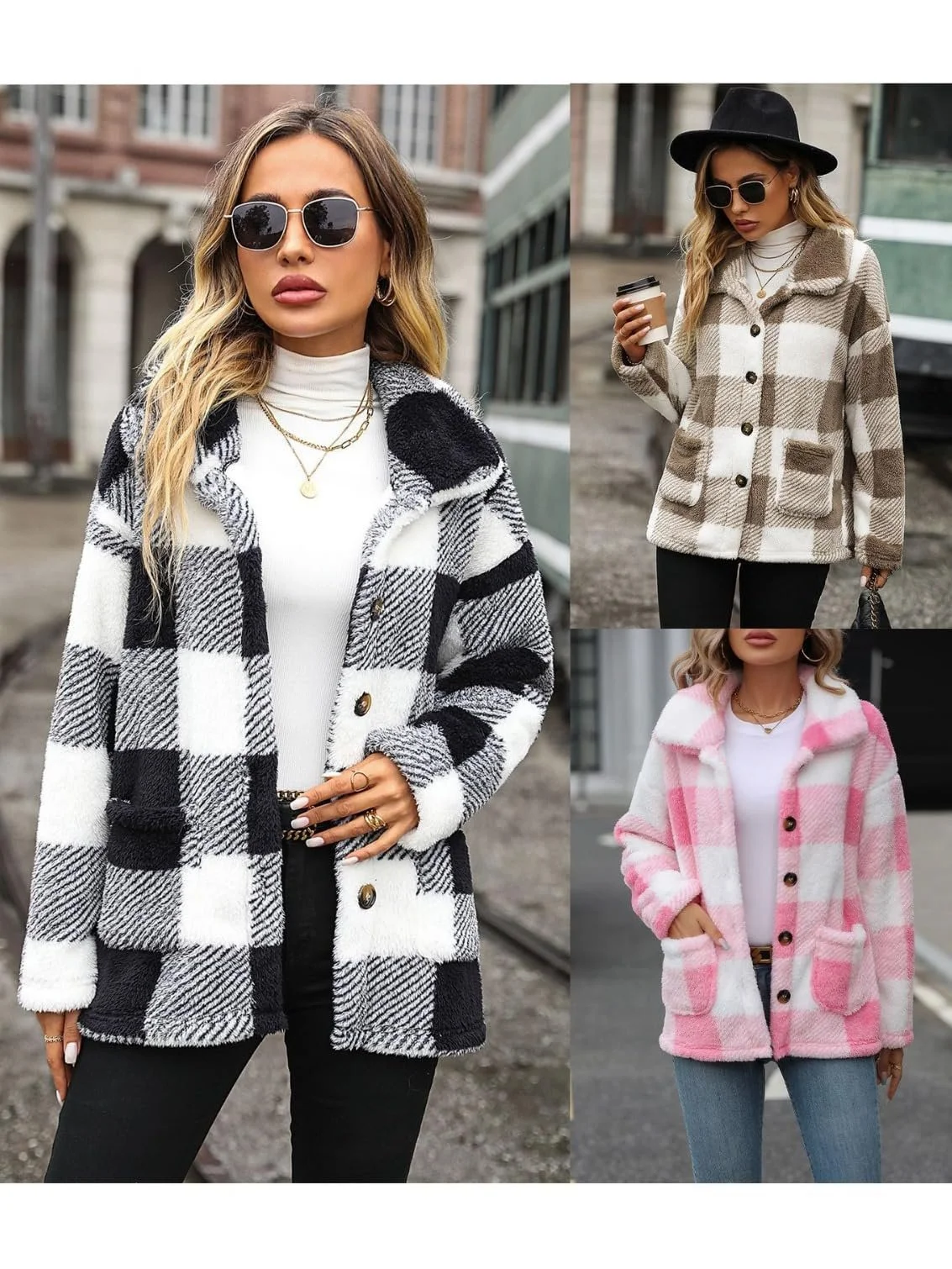 Пальто Teddy ZOEY В клітинку, фото №6