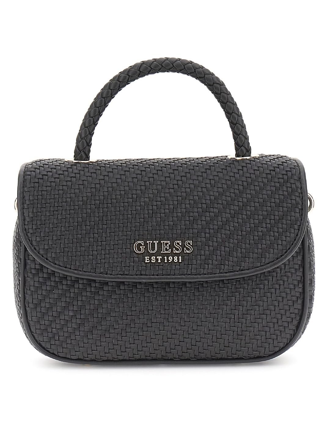 Сумка з верхньою ручкою GUESS Mirema Flap Black, фото №1
