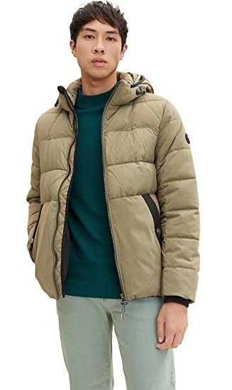 Куртка Tom Tailor puffer jacket mix Бежевый S, фото №1