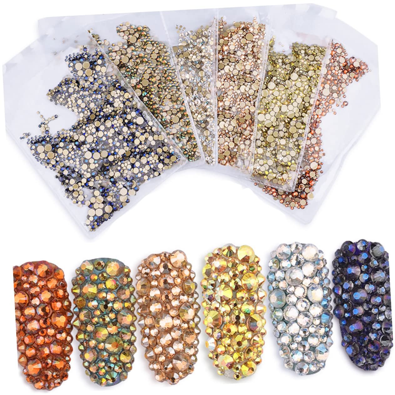 Стрази для нігтів WOONEKY Діаманти, фото №6