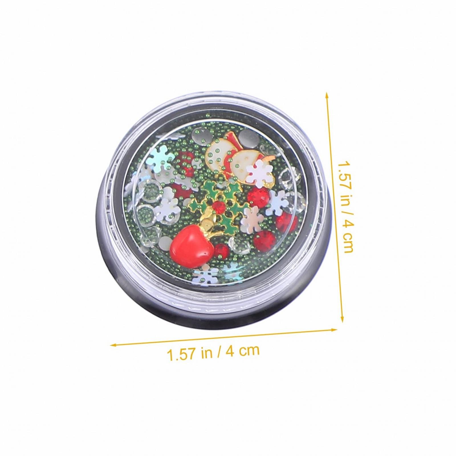 Прикраса для нігтів Healeved Boxen Різдвяні, креативні, з сплаву, фото №3