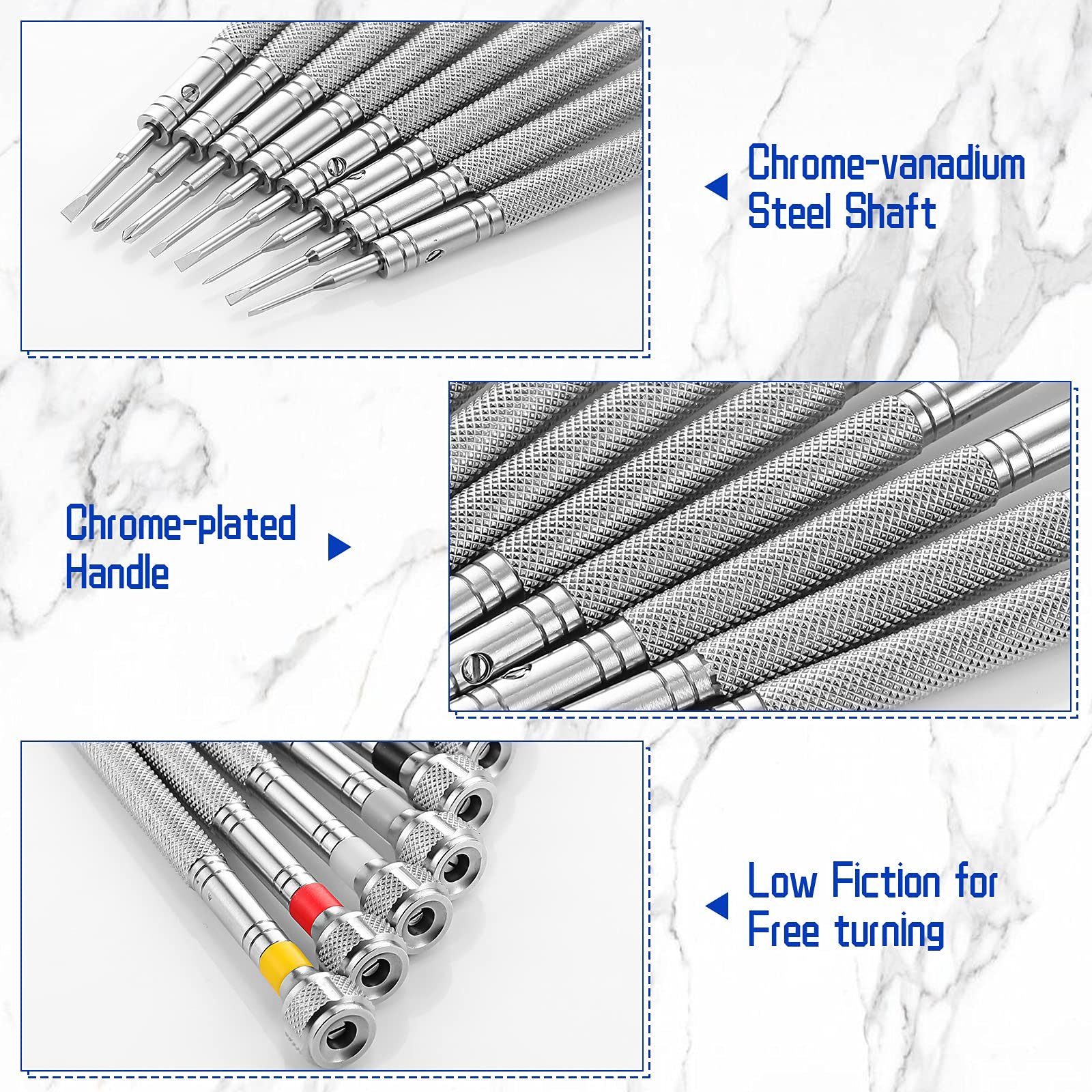 Набір Precise Jeweler 8 Piece для ремонту годинників, фото №6
