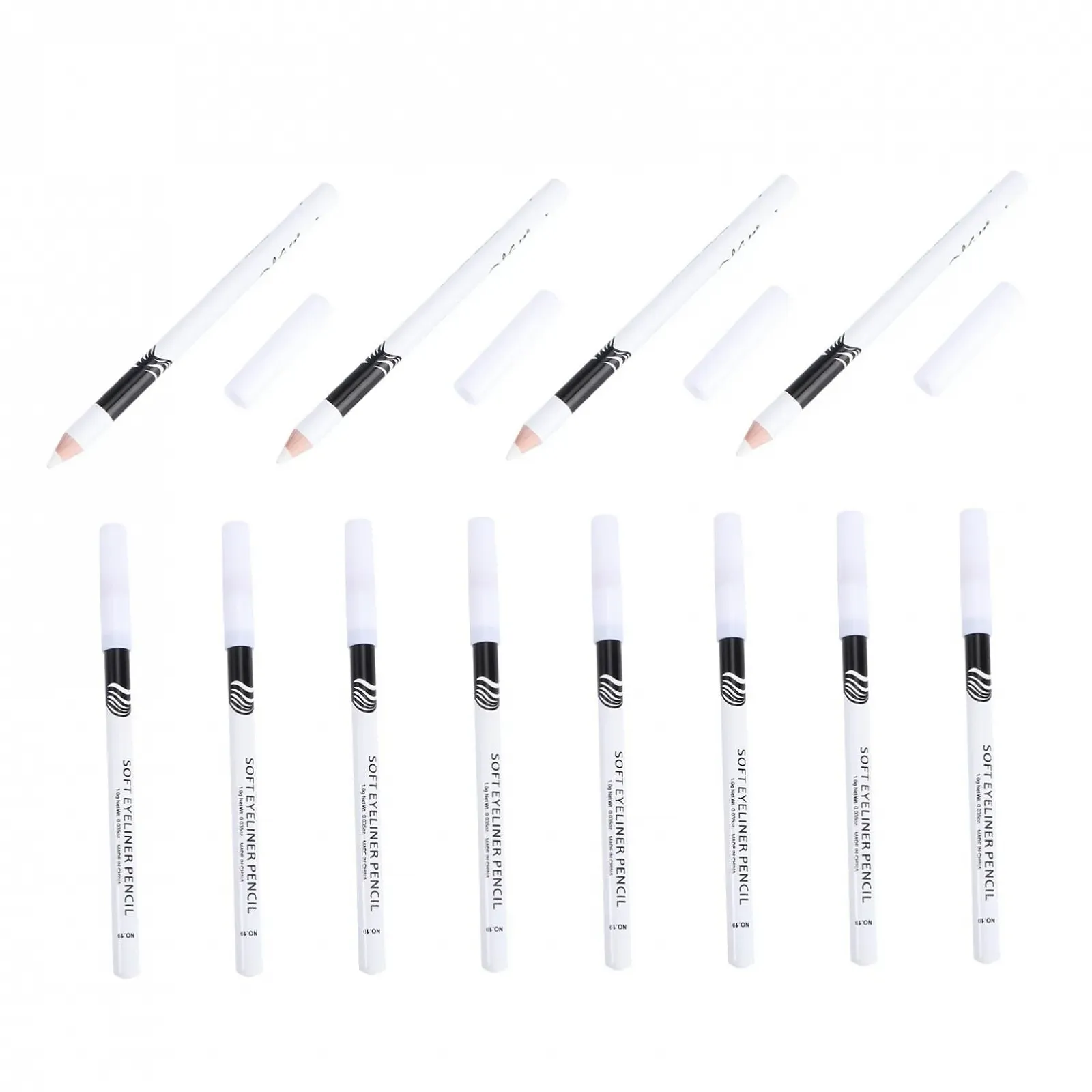 Олівець для очей minkissy Білий, набір, фото №2 Олівець для очей minkissy Білий, набір, фото №2