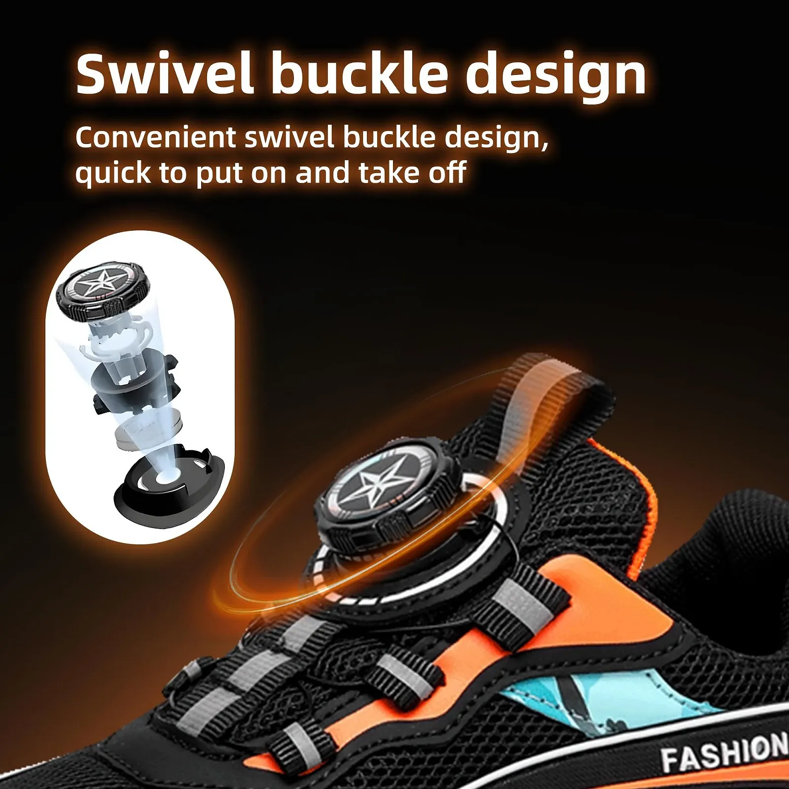 Кросівки ITSOGOO Дитячі Спортивні Легкі Дихаючі Для Бігу Фітнесу Для Приміщень Для Прогулянок Для Джогінгу 28-37EU, фото №6