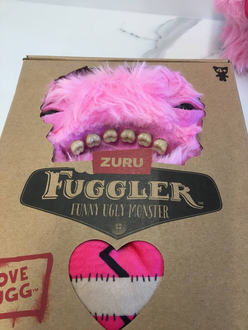 М'яка іграшка Фуглер із серцем Рожевий Fuggler Funny Ugly Monster, фото №6
