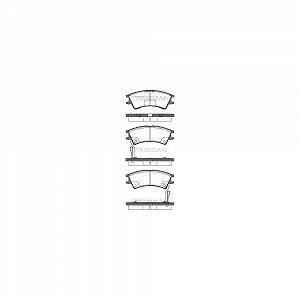 Комплект гальмівних колодок, дискове гальмо TRISCAN 8110 43007 для HYUNDAI, передній міст - Фото 1