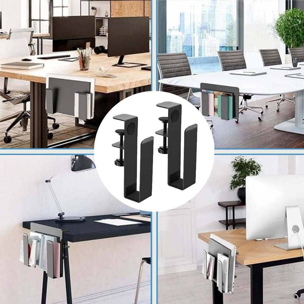 Регулируемый Настольный Боковой Держатель для Ноутбука ZDL, Подвесной Боковой Держатель для Ноутбука, Боковая Полка на Стол, Настольный Держатель для Ноутбука, Подвесной Зажим для Хранения Ноутбука, фото №4