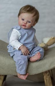 iCradle Reborn 19 дюймов 48 см Reborn Toddler Doll Baby Мягкий виниловый силикон Реалистичная кукла новорожденного Магнитная пустышка Игрушка Подарок на день рождения synthetic.ua - Фото 1
