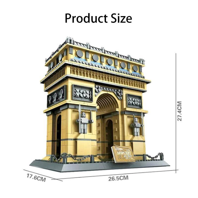 Конструктор Wange Тріумфальна арка Парижа Франція 5223, фото №4