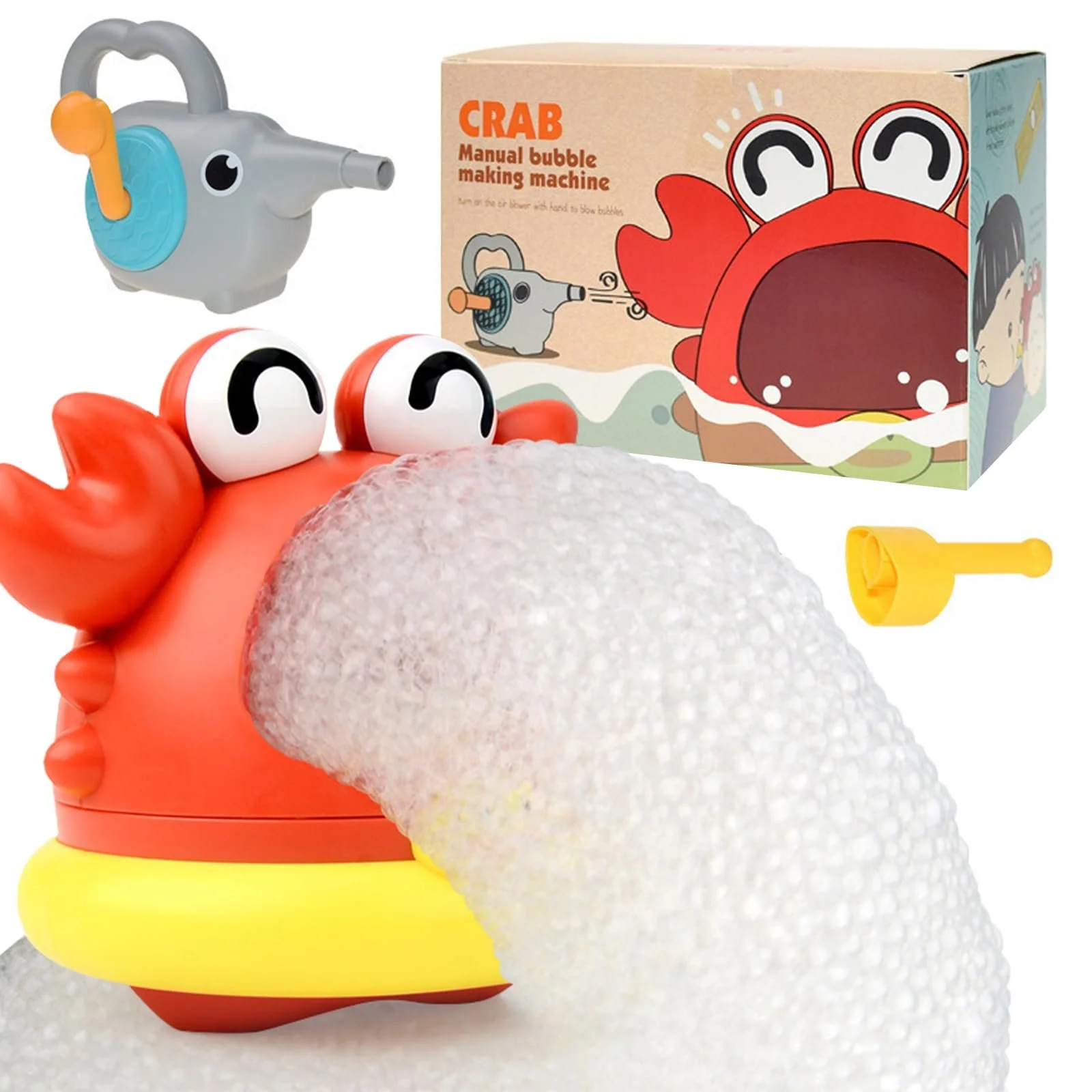 Іграшка для ванни Крабова машина для піни для ванни для дітей, фото №1