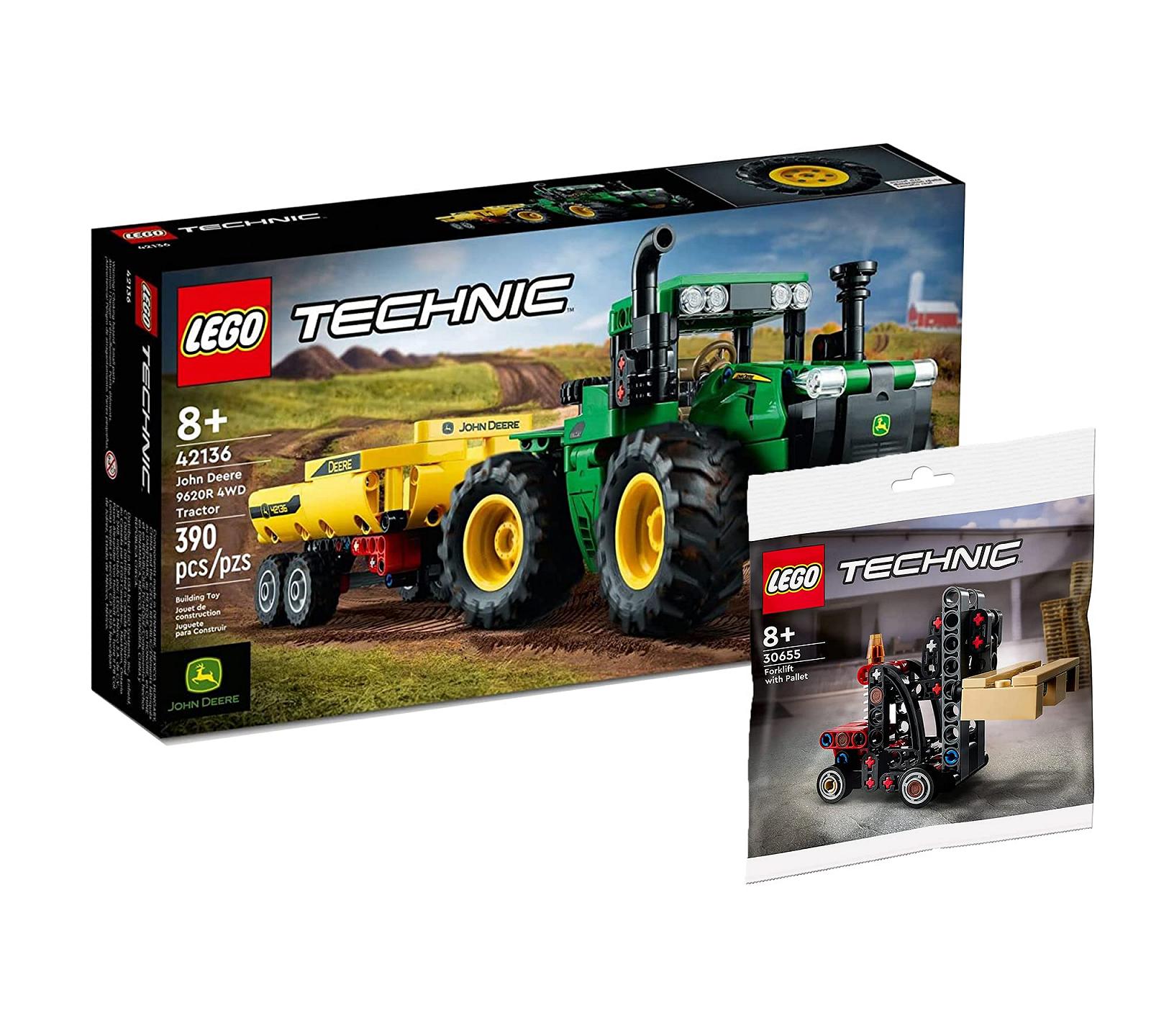 Конструктор LEGO Technic John Deere 9620R 4WD Tractor (42136) + Gapel Stacker (30655), фото №1 Конструктор LEGO Technic John Deere 9620R 4WD Tractor (42136) + Gapel Stacker (30655), фото №1