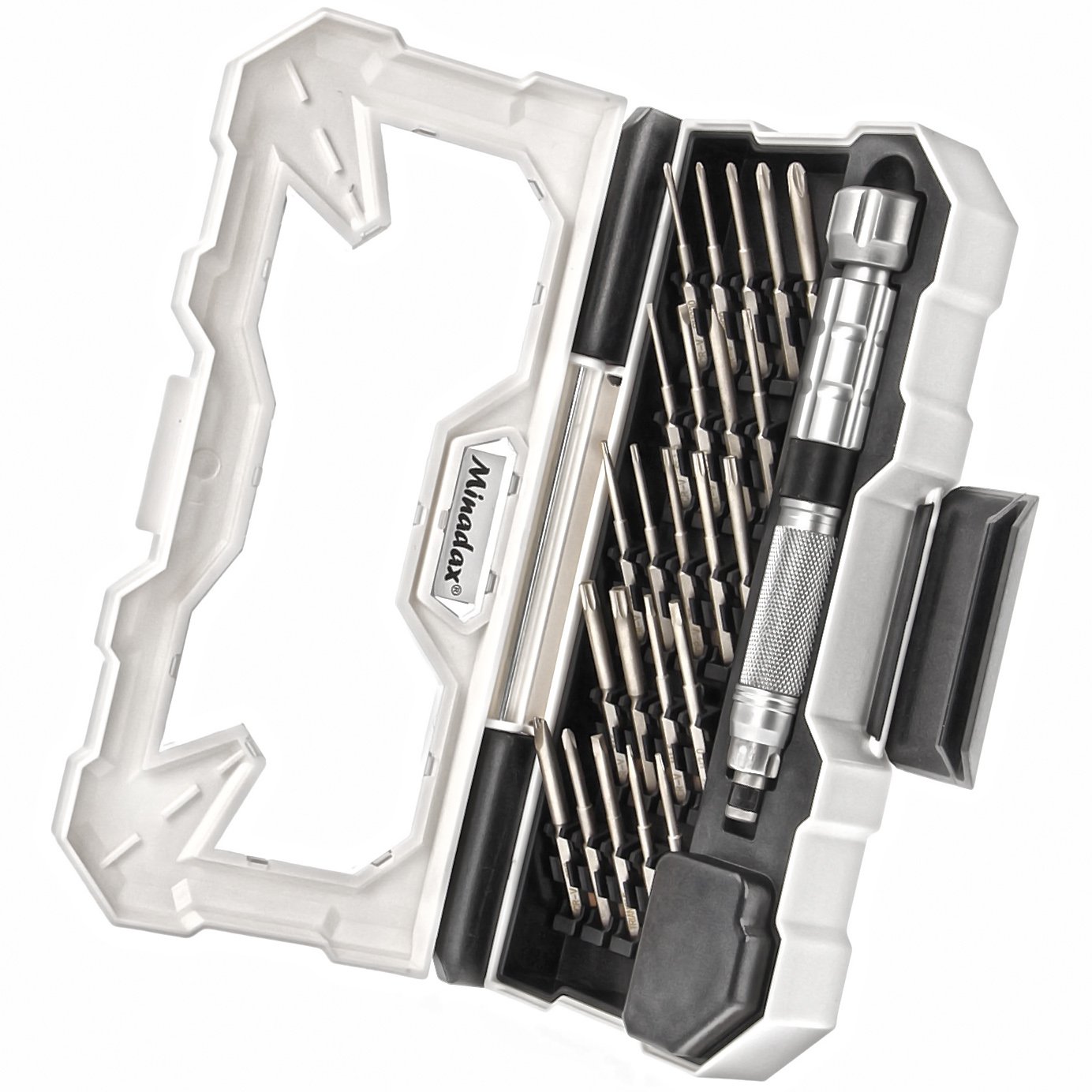 Набір викруток Minadax Загартований 24-предметний Хром Ванадій з коробкою для зберігання, фото №2 Набір викруток Minadax Загартований 24-предметний Хром Ванадій з коробкою для зберігання, фото №2