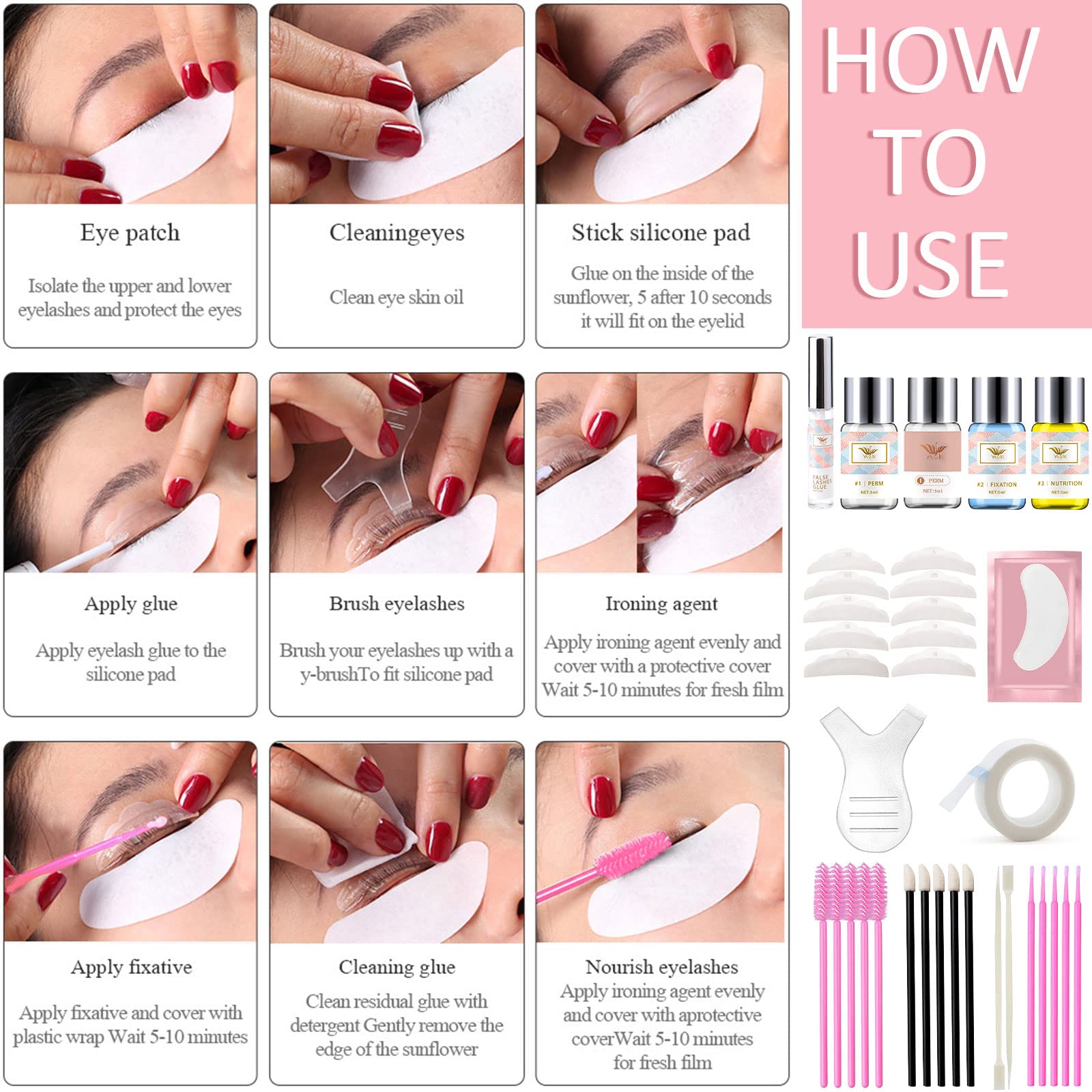 Набір Amzeeniu Eyelash Lifting для підкручення вій, фото №2