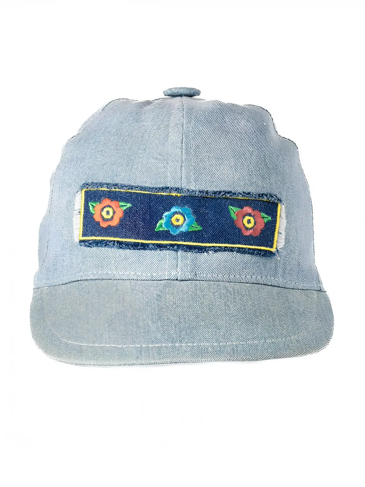 Кепка Riki Browns Girls Blue Jeans Хлопковая Vintage Visor Made in Italy, фото №5