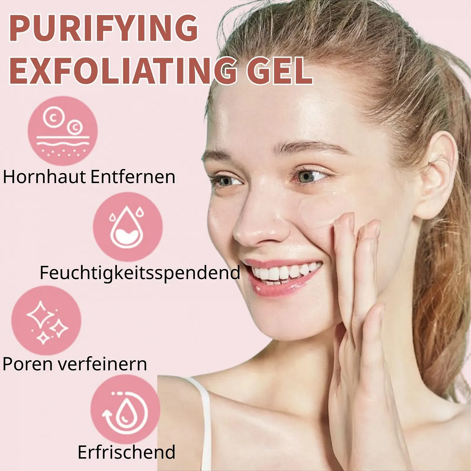 Гель для умывания Purifying Exfoliating Scrub с силиконовой щеточкой 2 шт, фото №2