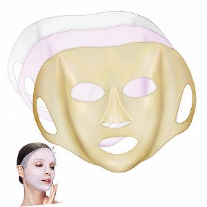 Силіконова маска для обличчя Багаторазова Зволожуюча для максимального поглинання есенції, 3 шт - Фото 1