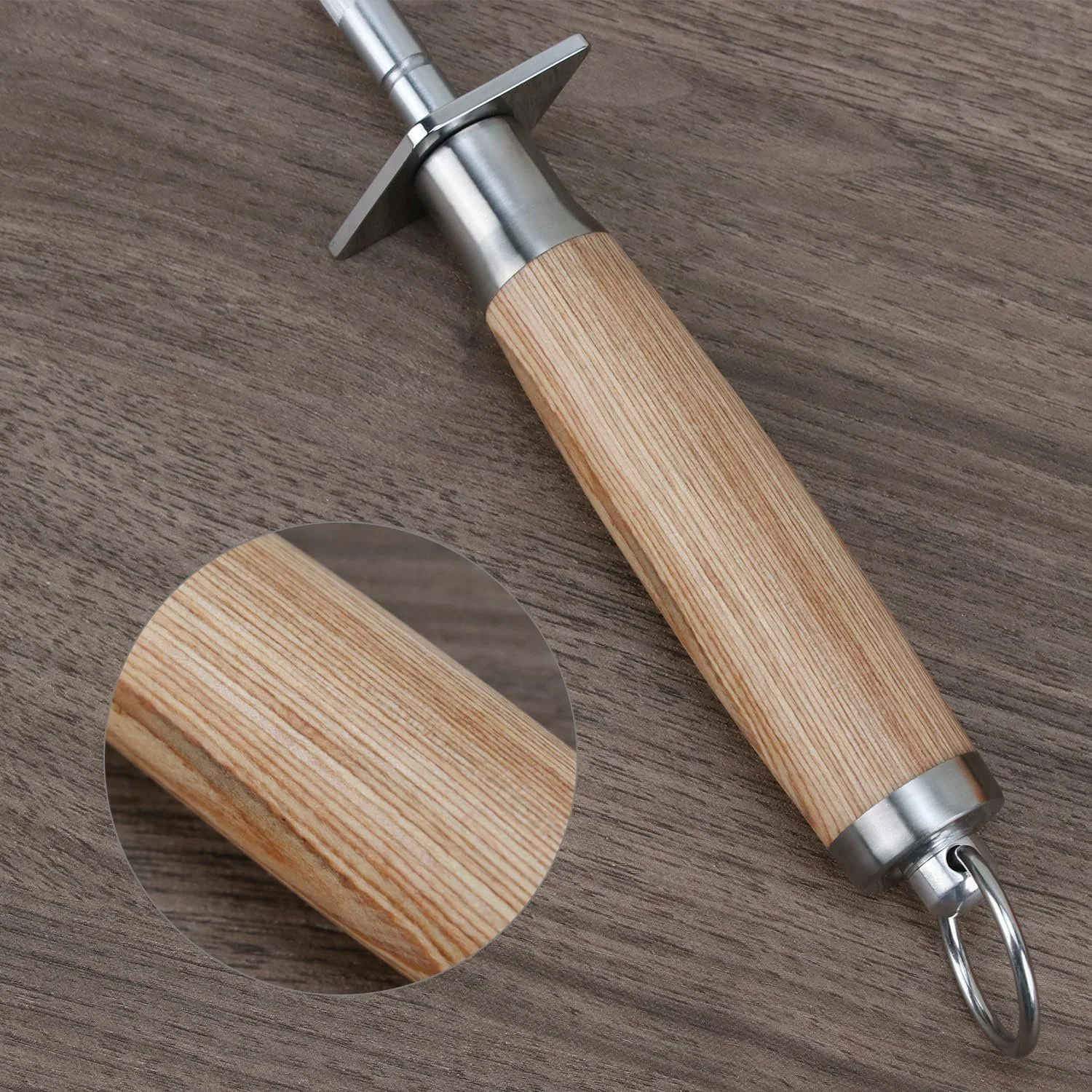 Мусат QWORK вуглецева сталь 39 см, фото №2