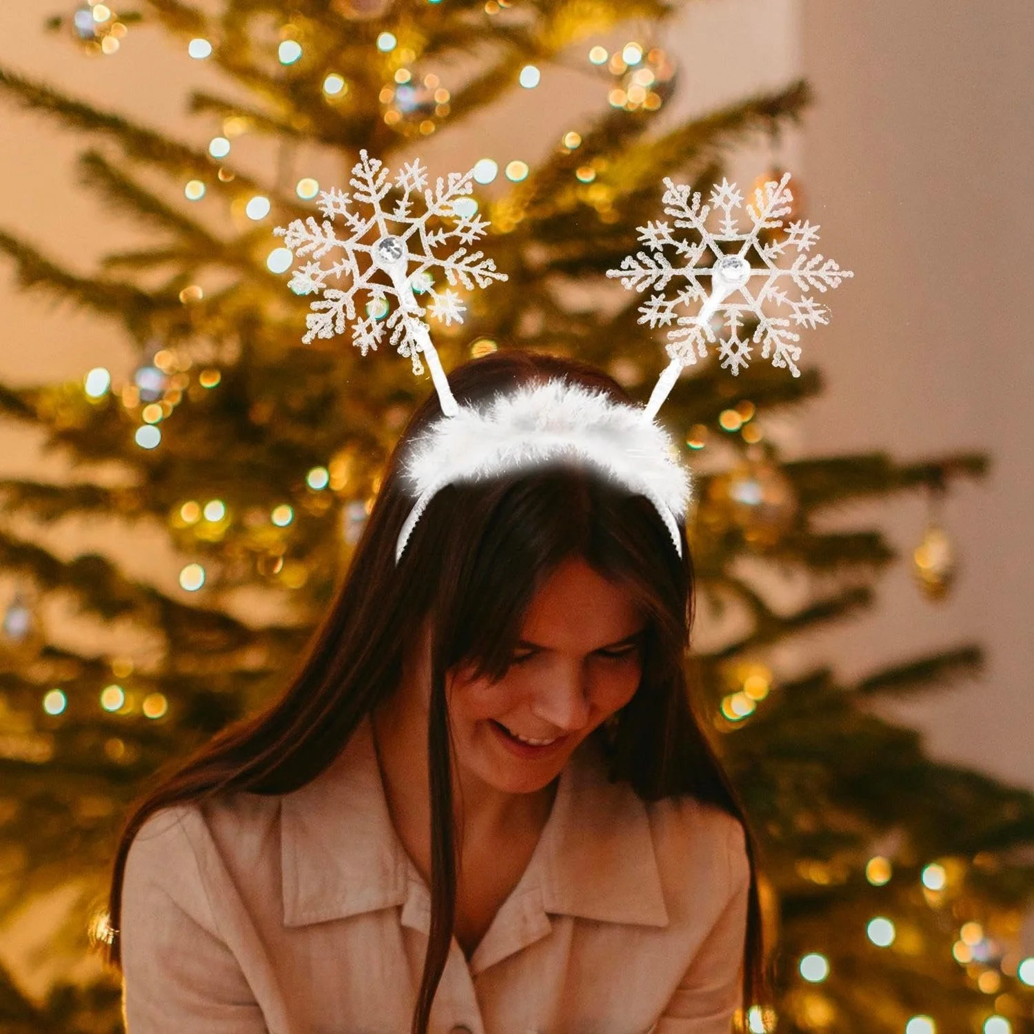 Обруч для волосся зі сніжинкою, фото №5