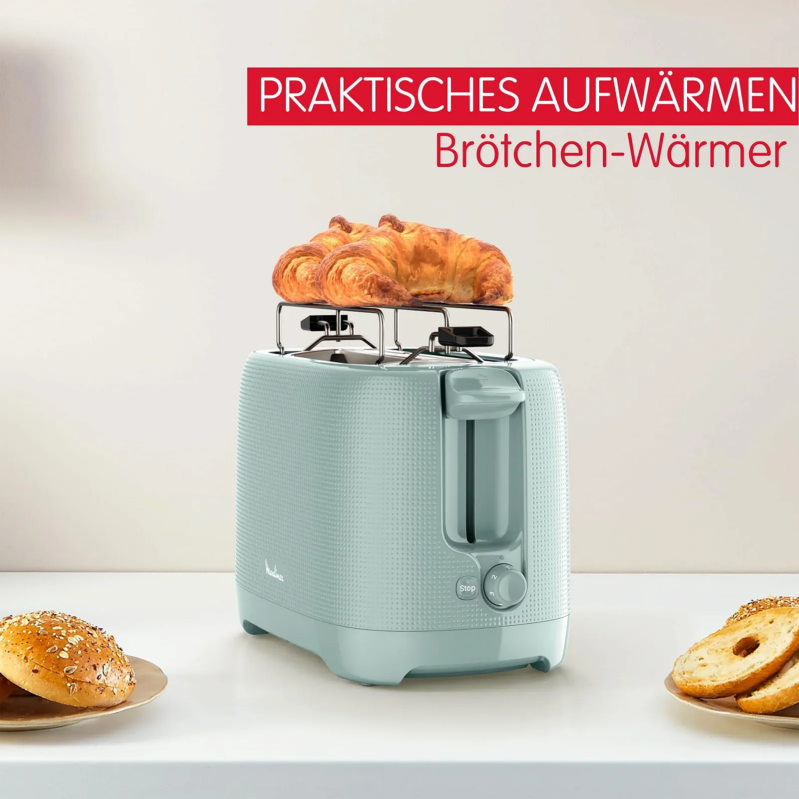 Тостер Moulinex Morning LT2M1310 Eucalyptus, фото №5