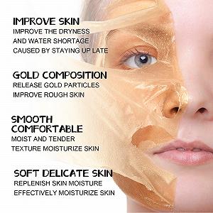 Маска для лица Golden Peel Off, Золотая маска-пленка против морщин для увлажнения и удаления черных точек (1 шт.) synthetic.ua - Фото 1