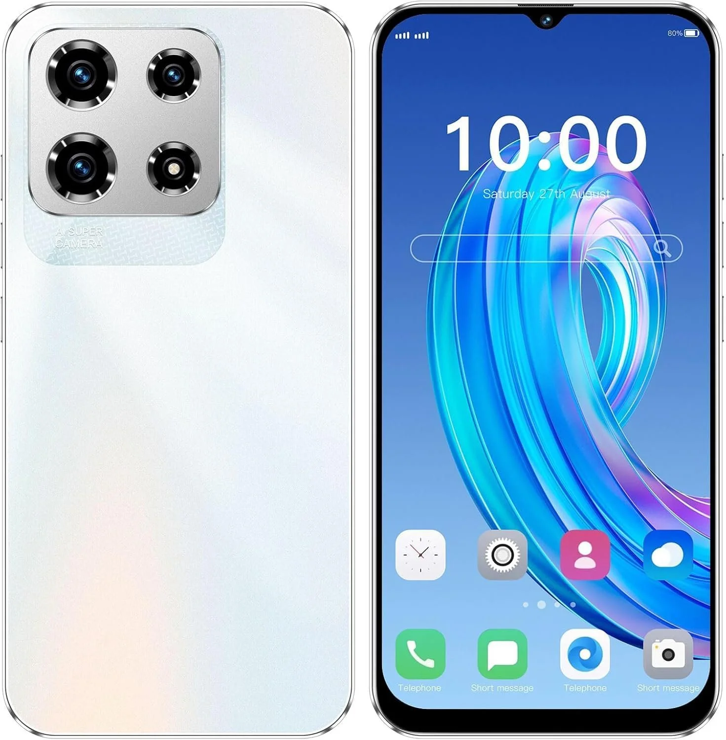 Смартфон Note30Pro 4G 3 GB + 32 GB/SD до 256 GB Android 12.0 6.3 дюйма HD+ 16 MP + 13 MP 5000 mAh Dual SIM GPS Face ID OTG Білий, фото №1 Смартфон Note30Pro 4G 3 GB + 32 GB/SD до 256 GB Android 12.0 6.3 дюйма HD+ 16 MP + 13 MP 5000 mAh Dual SIM GPS Face ID OTG Білий, фото №1