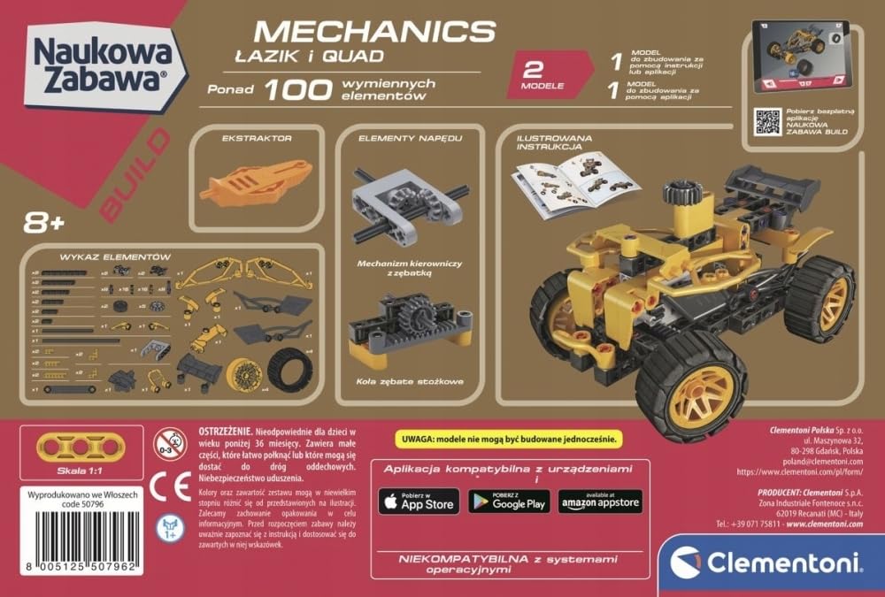 Набір Clementoni Laboratory Mechanic Rover and Quad Clementoni, фото №7