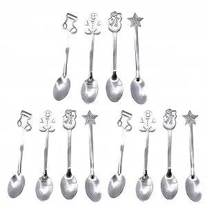 Рождественские кофейные ложки Henan 12 шт в упаковке - Фото 1