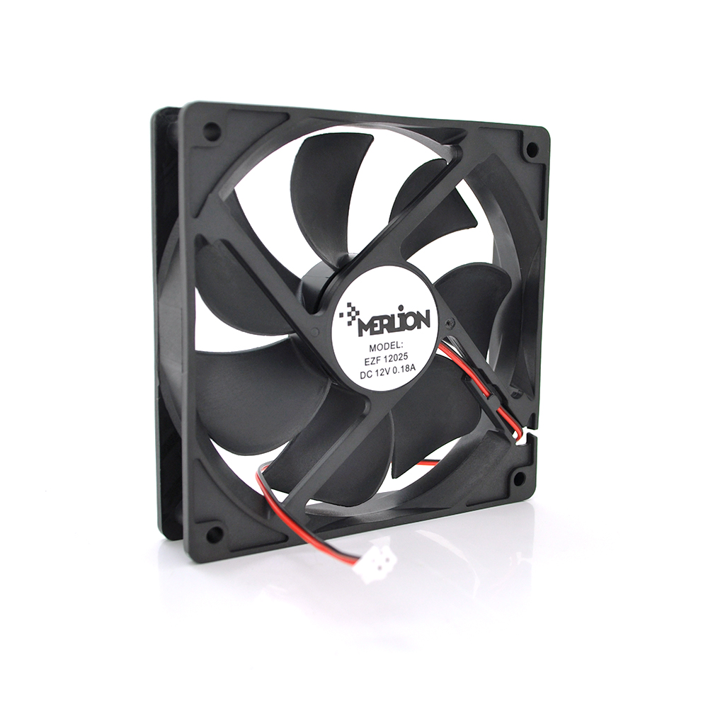 Холер корпусний Merlion 12025 DC sleeve fan 2 pin 120 25мм 1100об хв, фото №1