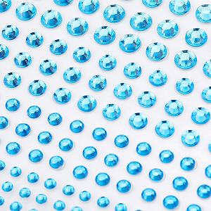 Самоклеящиеся блестящие камни Augshy, 3300 штук, 20 цветов, наклейки с камнями, 3 размера, блестящие камни для рукоделия, разноцветные камни для рисования на лице, фестивальное украшение synthetic.ua - Фото 1