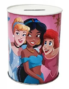 Скарбничка Disney Princess Cinderella Ariel Jasmine металева жерстяна 11 x 9 см - Фото 1