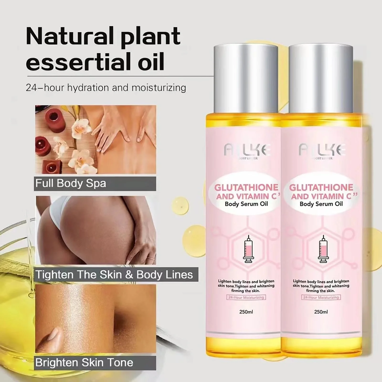 Набір для догляду за шкірою Bleaching: лосьйон для тіла, крем з маслом ши, мило для відбілювання, фото №6