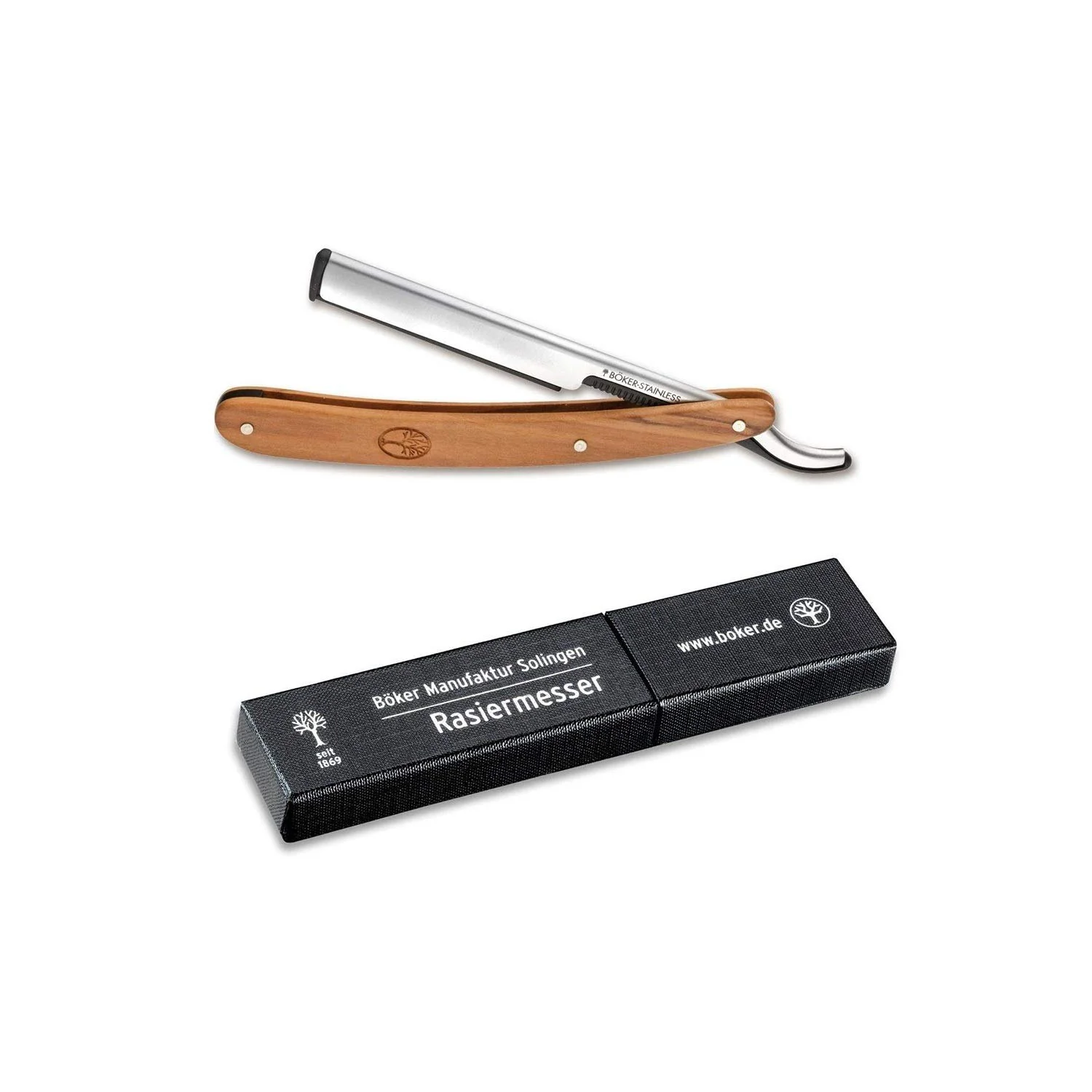 Опасная бритва Böker Barberette Olive 100 г Olive, фото №3 Опасная бритва Böker Barberette Olive 100 г Olive, фото №3