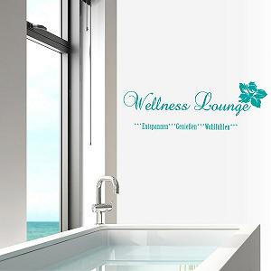 Наклейка на стіну Wandkings Wellness Lounge 50 x 17 см synthetic.ua - Фото 1