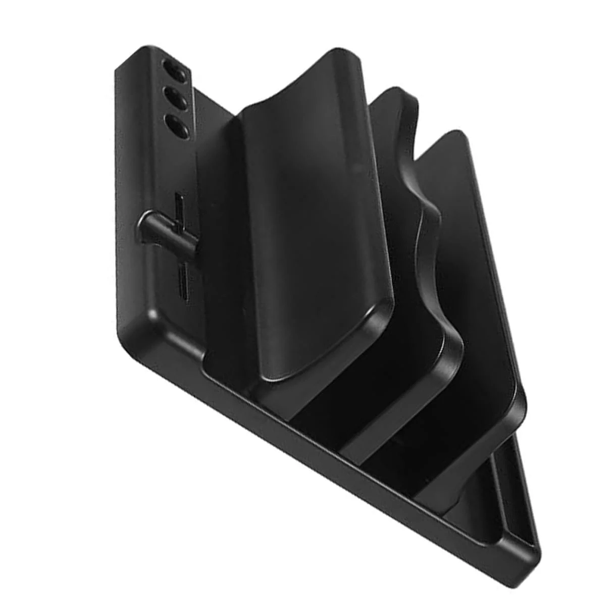 Вертикальная подставка для ноутбука Двойной держатель из прочного материала Регулируемая док-станция для книг и ноутбуков Экономия места Настольный органайзер, фото №1