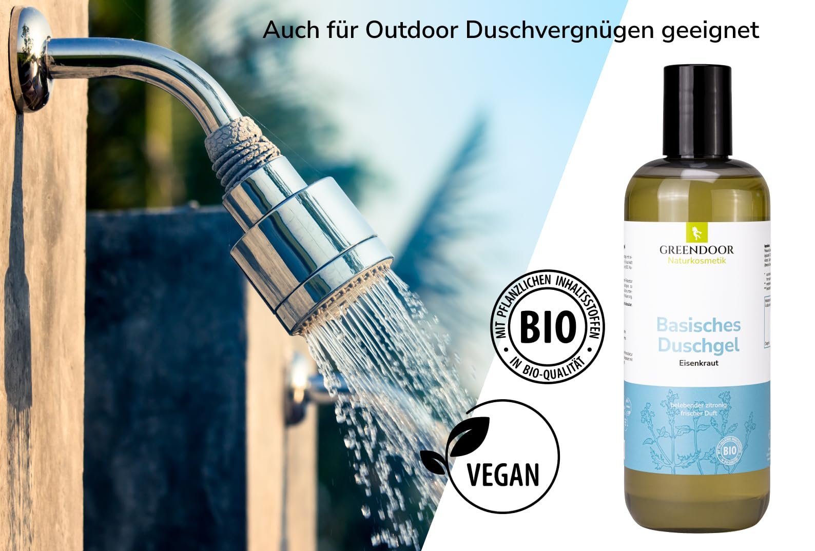 Гель для душа Greendoor Alkaline Verbena 500 мл 100% натуральный, фото №4