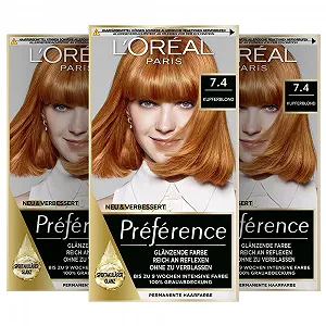 Фарба для волосся L'Oréal Paris 7.4 Мідний Блонд (Dublin), 3 шт - Фото 1