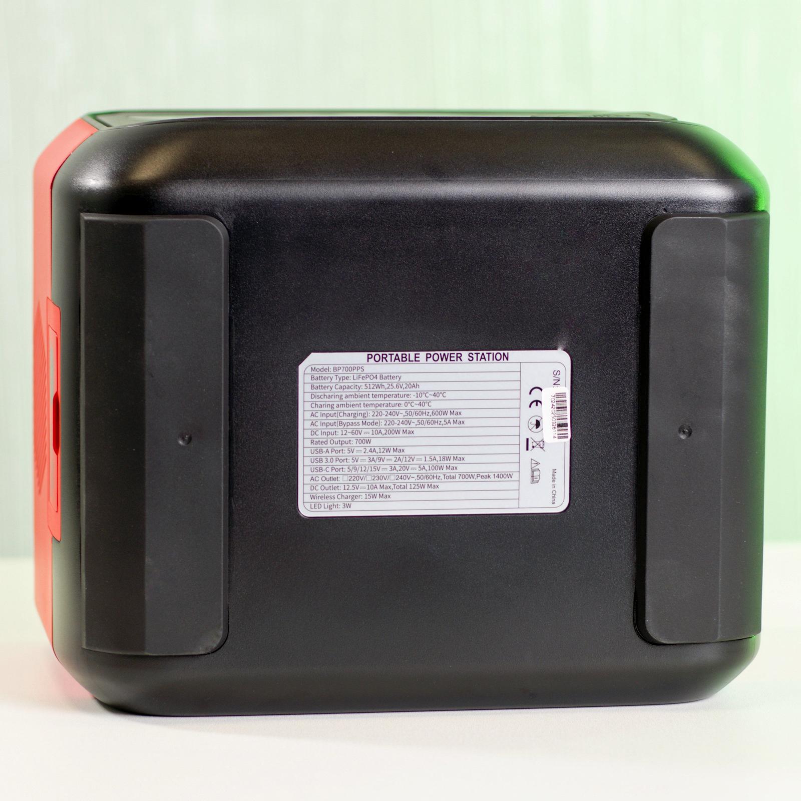 Зарядная станция Bimson Power BP700PPS 1400 Вт / 700 Вт / 512 Вт*ч / LiFePO4 / Быстрая зарядка 1 час, фото №6