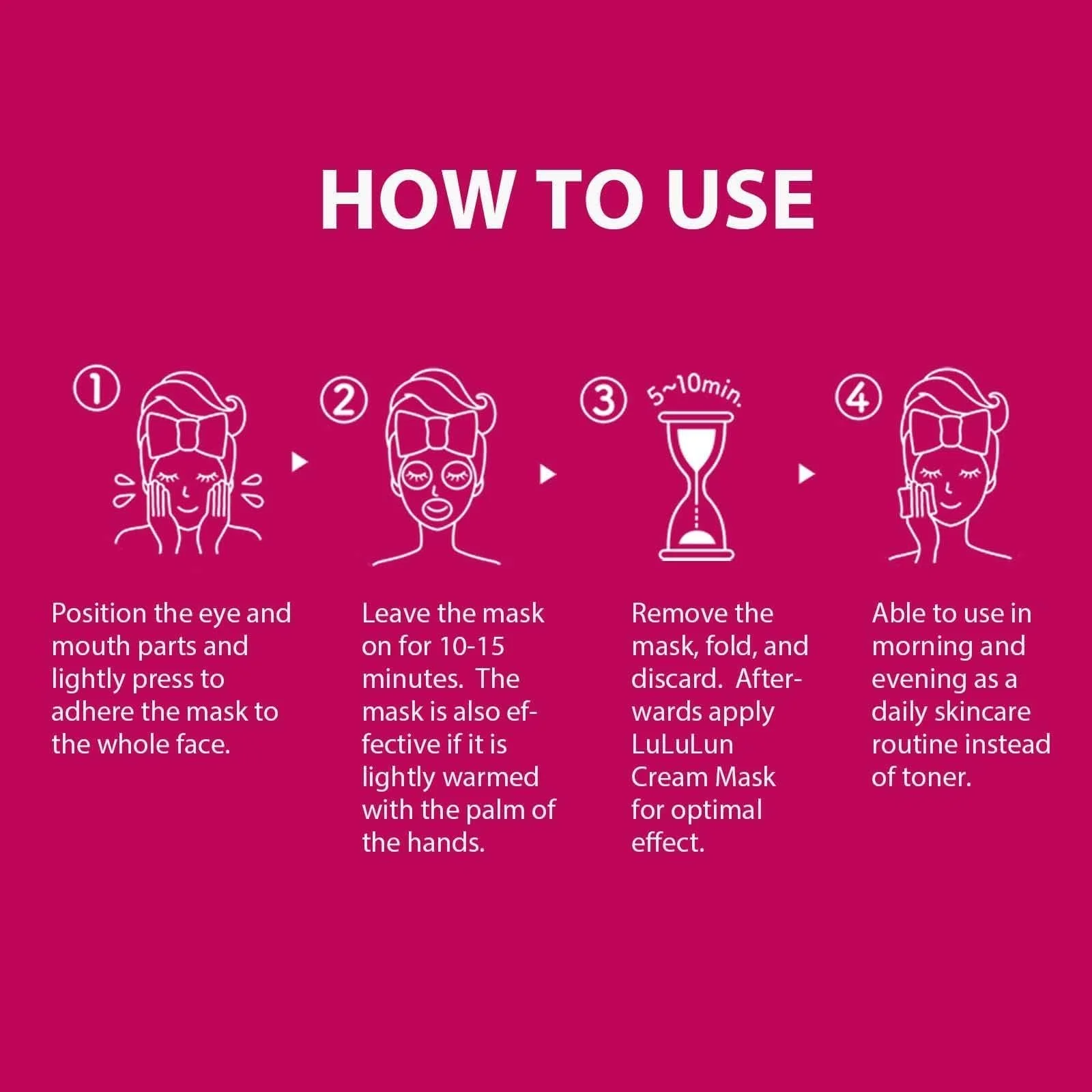 Тканинна маска Lululun Over 45 Зволожуюча - Антивікова (7 штук), фото №6 Тканинна маска Lululun Over 45 Зволожуюча - Антивікова (7 штук), фото №6