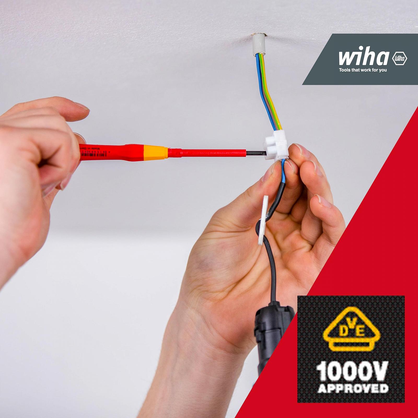 Набор отверток Wiha PicoFinish® Electric Precision 7 штук включая держатель I для электриков I VDE I шлицевая Phillips (42989), фото №2