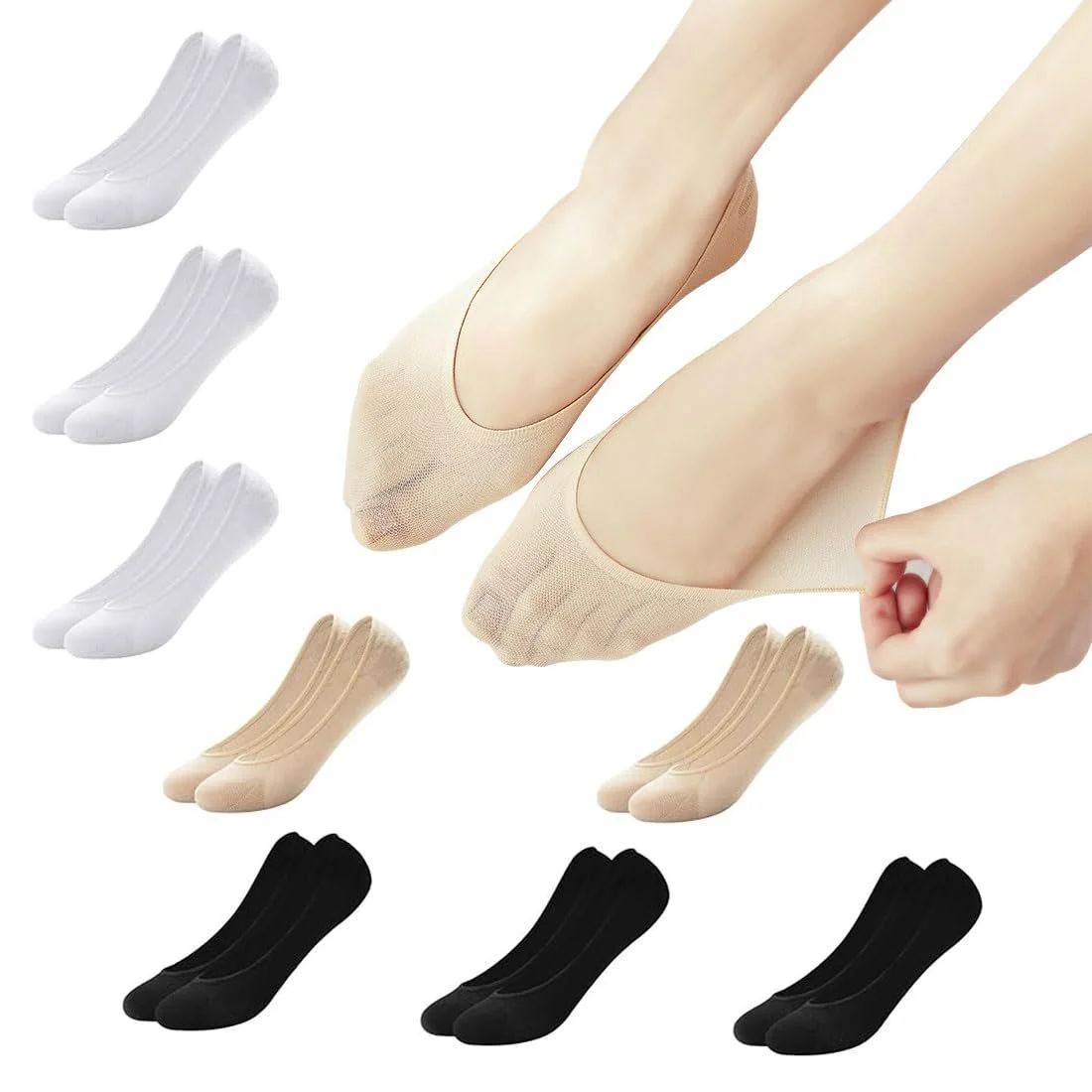 Шкарпетки Жіночі Дихаючі Шкарпетки-слідки Невидимі Розмір 36-40, фото №1