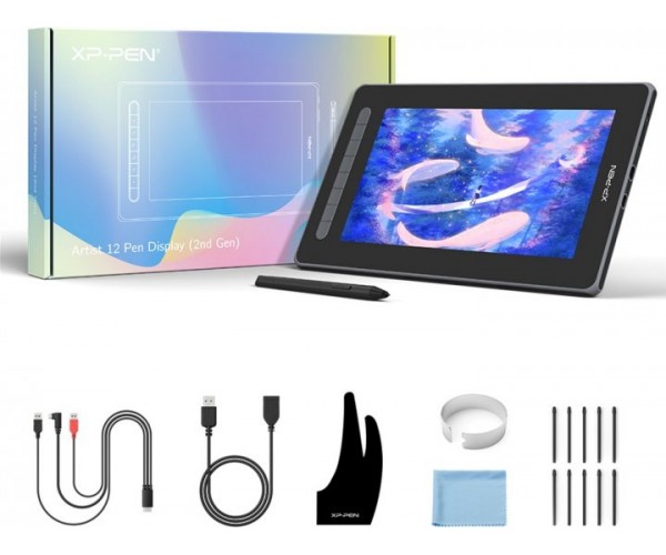 Монітор-планшет XP-Pen Artist 12 Drawing Display 2nd Gen Black JPCD120FH_BK, фото №3 Монітор-планшет XP-Pen Artist 12 Drawing Display 2nd Gen Black JPCD120FH_BK, фото №3