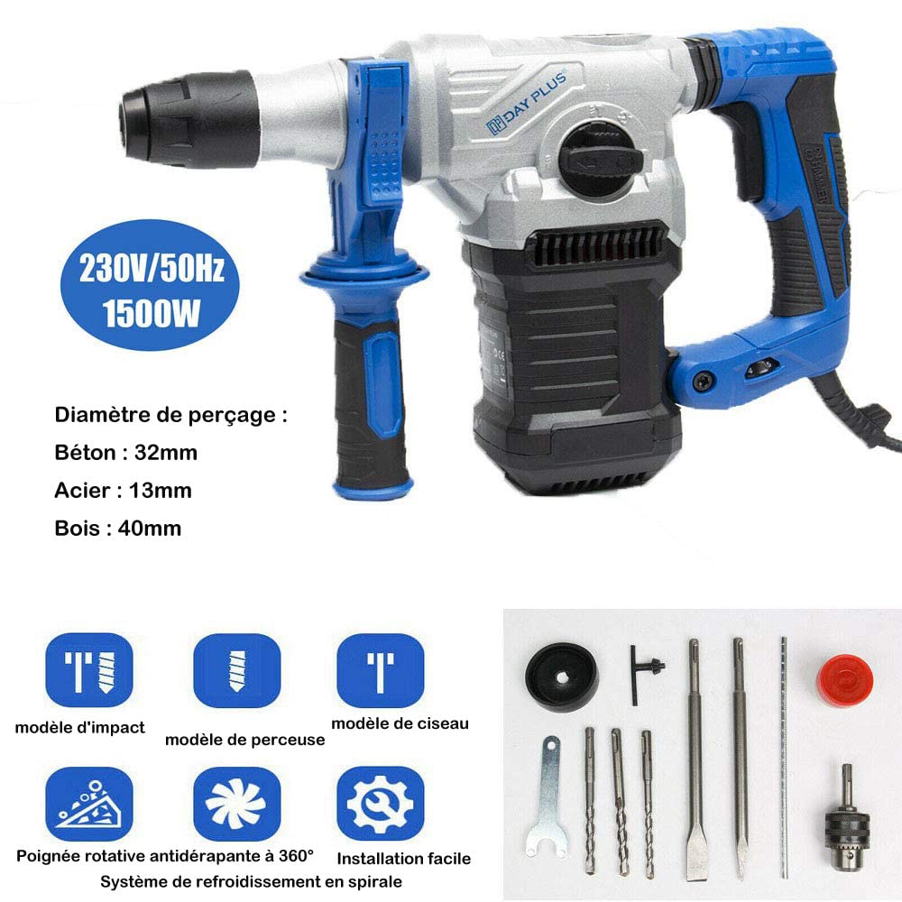 Перфоратор Бесщеточный Тяжелый Демонтажный Электрический Молоток 1500W Комплект, фото №2 Перфоратор Бесщеточный Тяжелый Демонтажный Электрический Молоток 1500W Комплект, фото №2