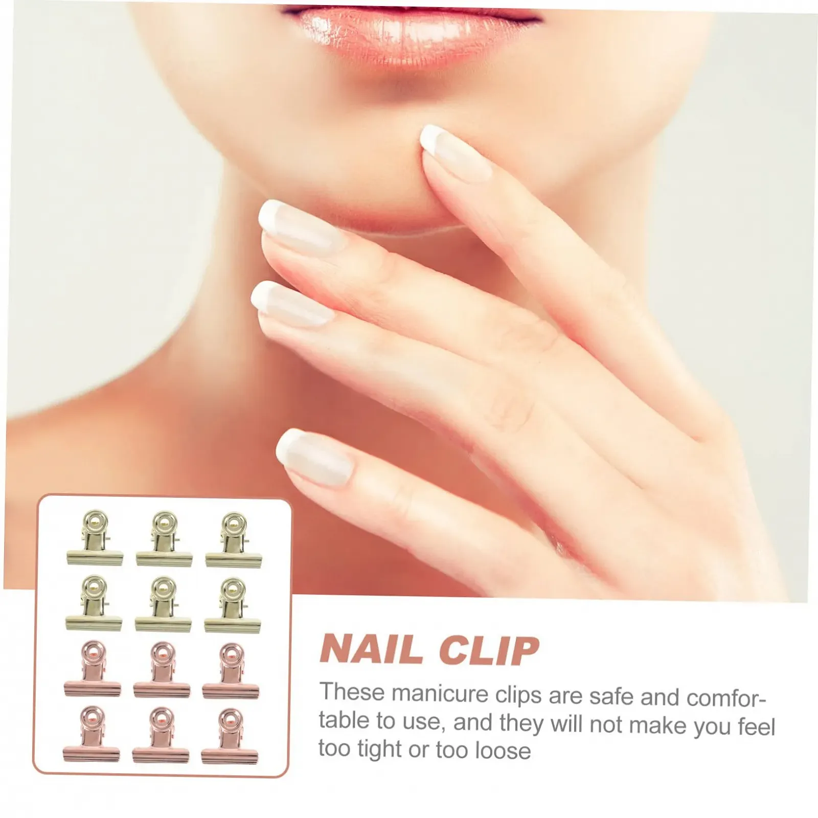 Кліпси OATIPHO для манікюру 12 шт. Рожеве золото, фото №9 Кліпси OATIPHO для манікюру 12 шт. Рожеве золото, фото №9