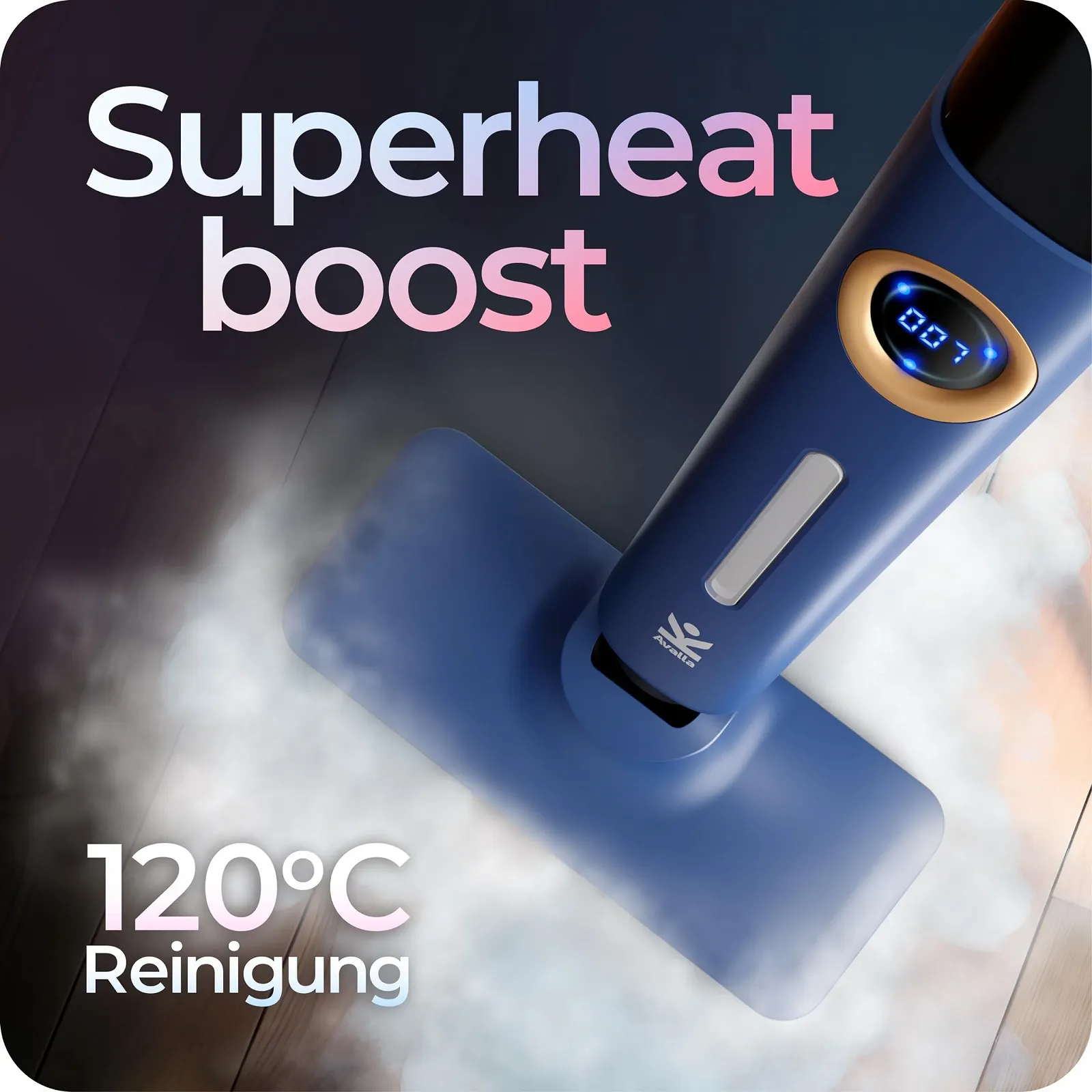 Паровая швабра Avalla T-20 500 мл Синий, фото №3